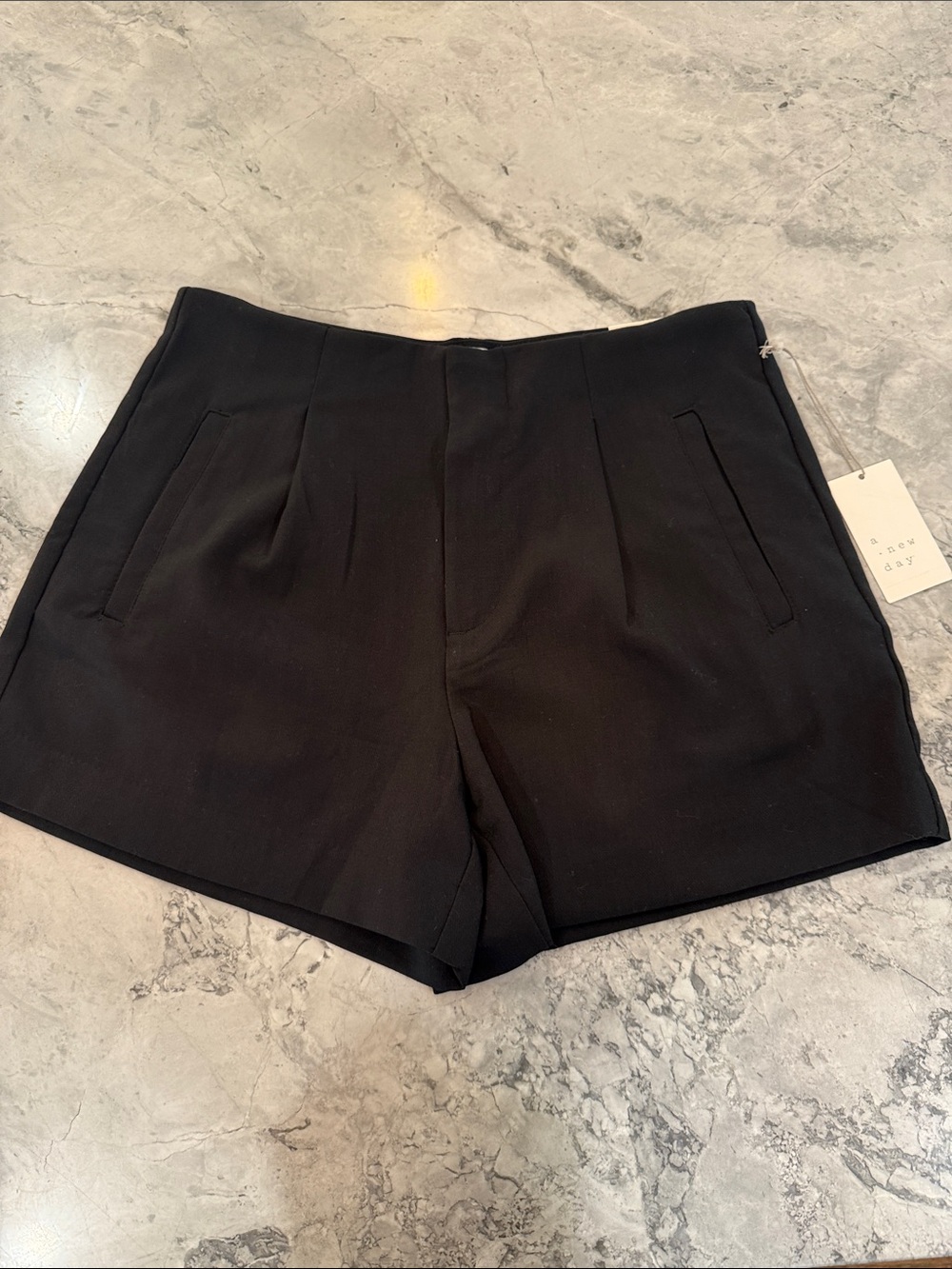 a new day Black High-Waist Tailored Shorts